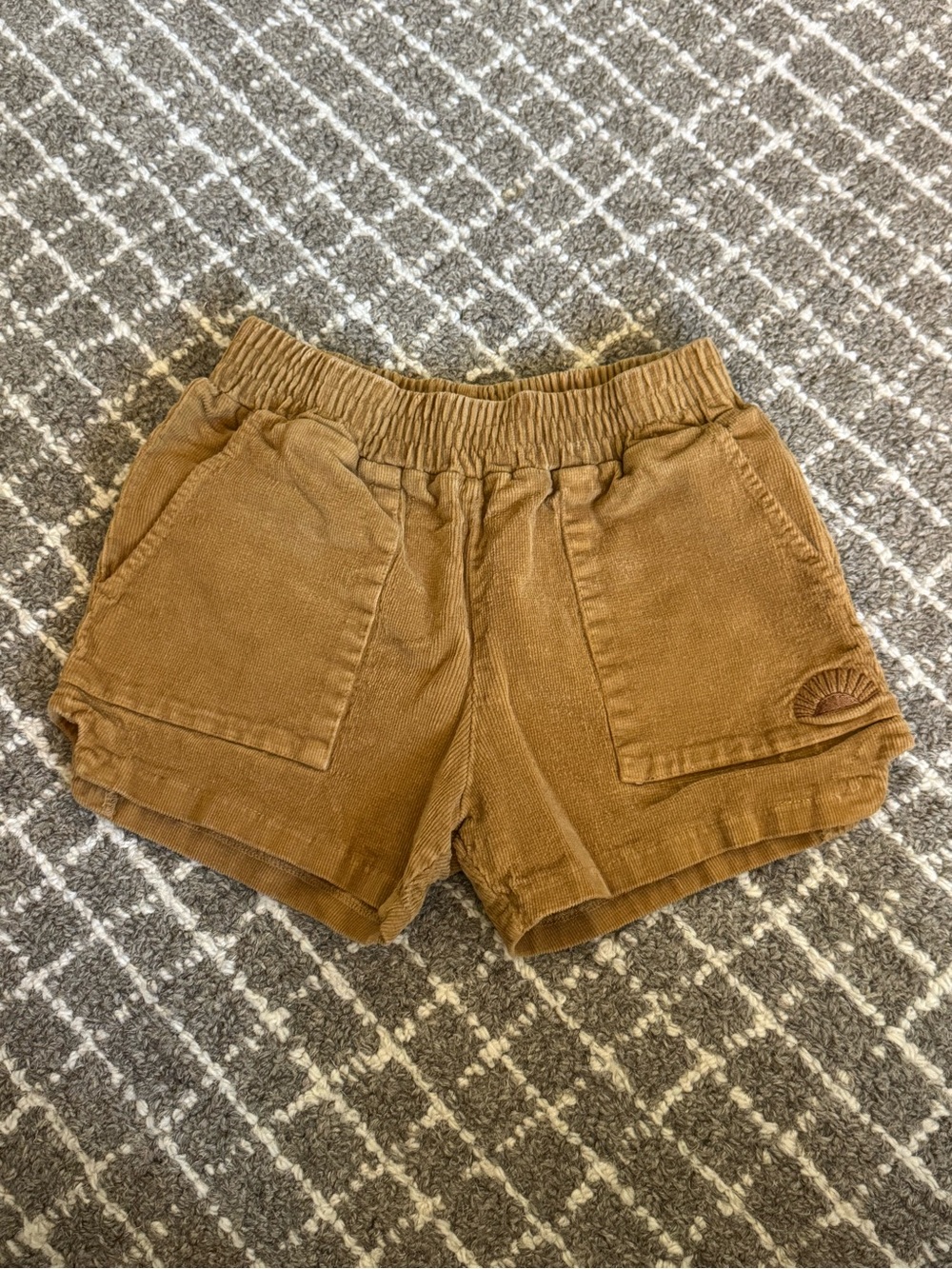 Kids Corduroy Elastic-Waist Shorts in Brown 6